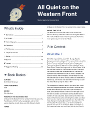 all quiet on the western front study guide quizlet