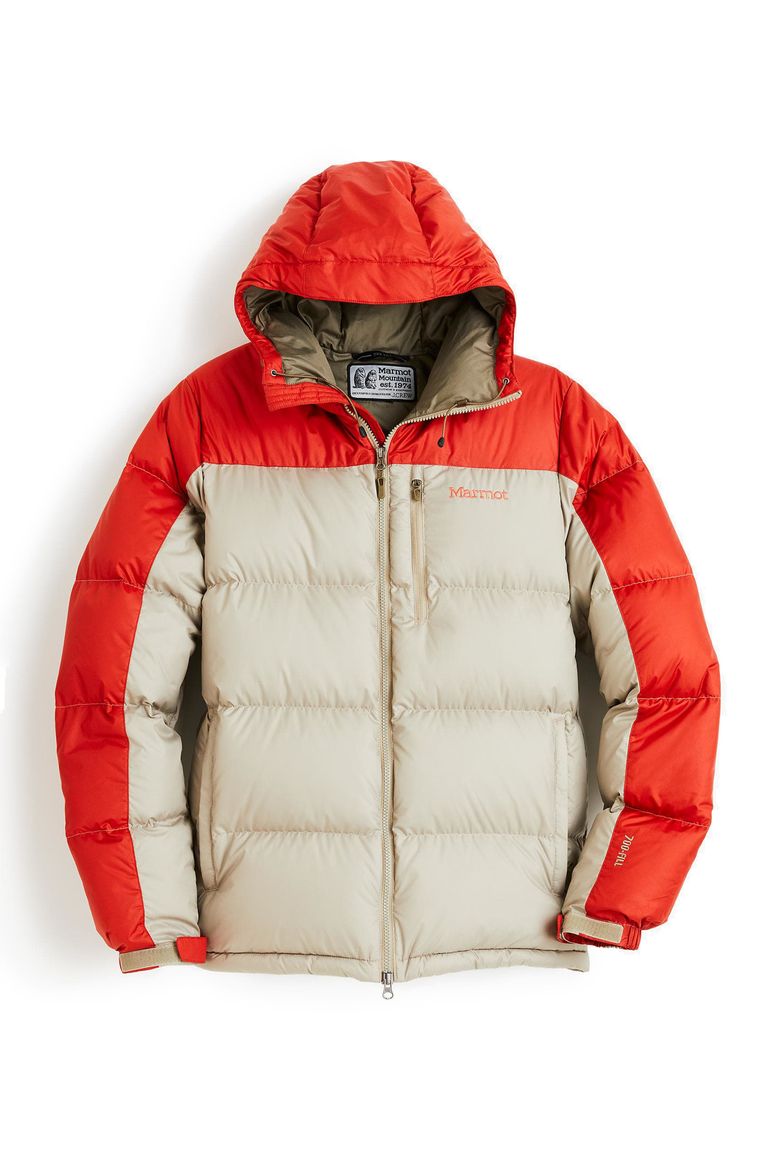 marmot for j crew guides down hoodie