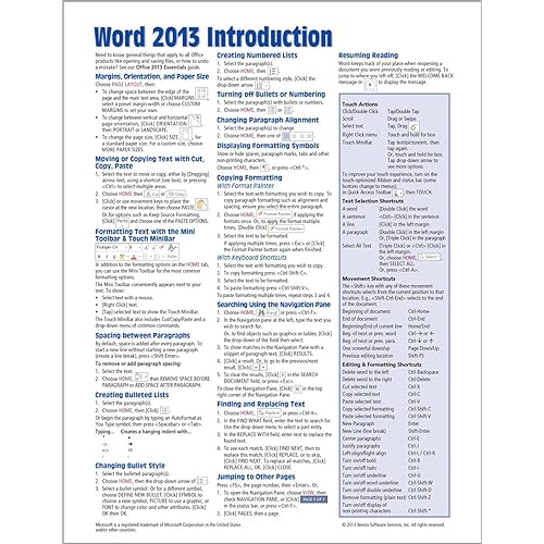 ms word quick reference guide