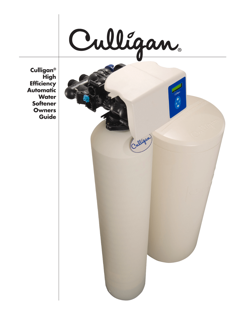 culligan water softener troubleshooting guide