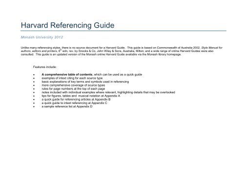 university of manchester harvard referencing guide