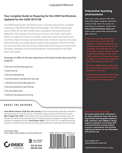 cissp certified information systems security professional study guide