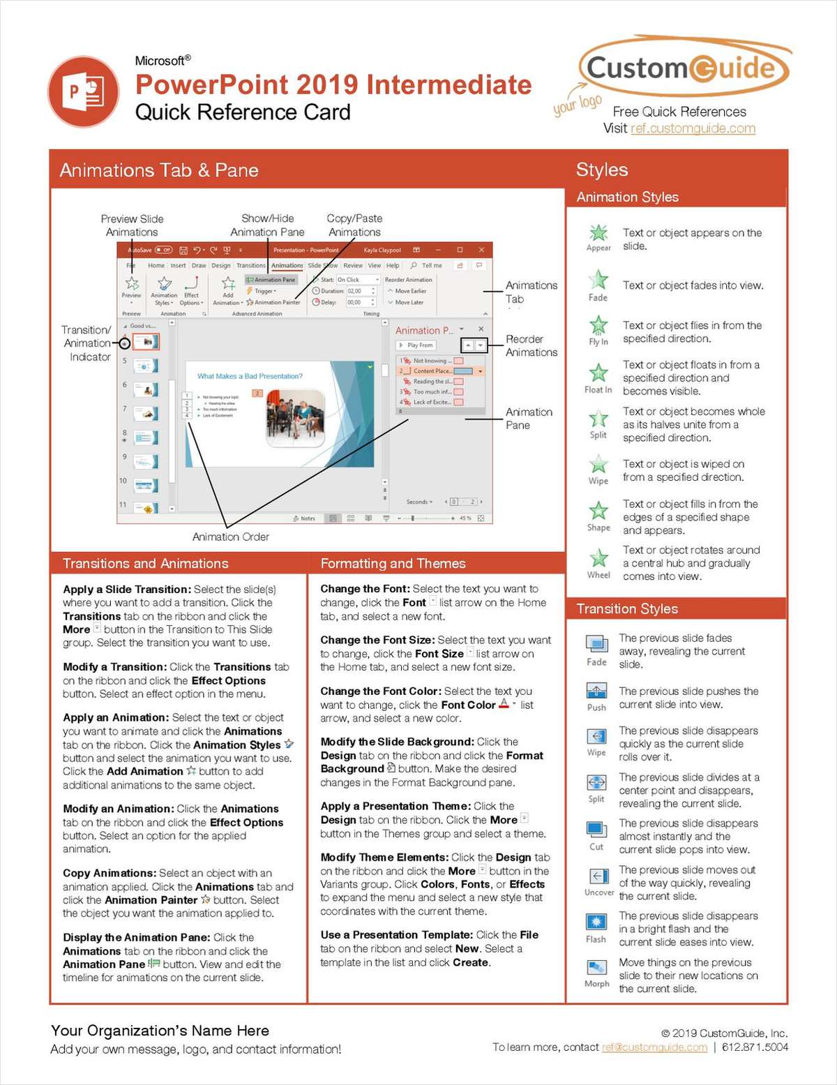 powerpoint quick reference guide 2010