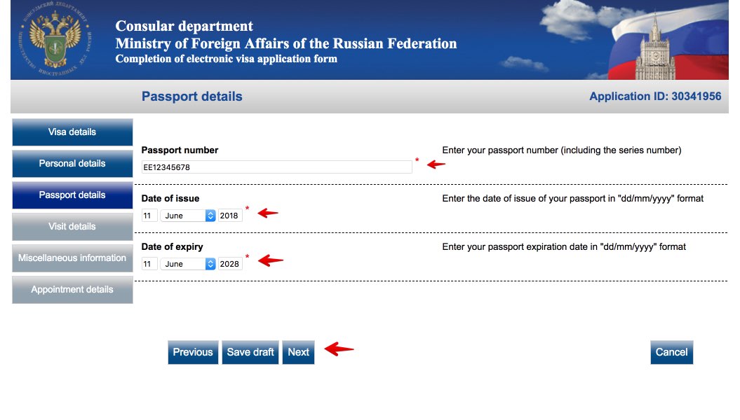 russian visa application form guide